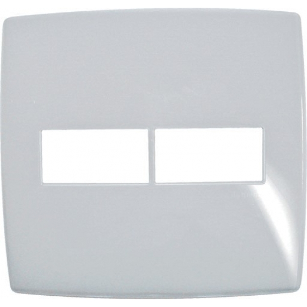 Placa 4 x 4 para 2 Módulos  Branca Pialplus 618531 Pial Legrand