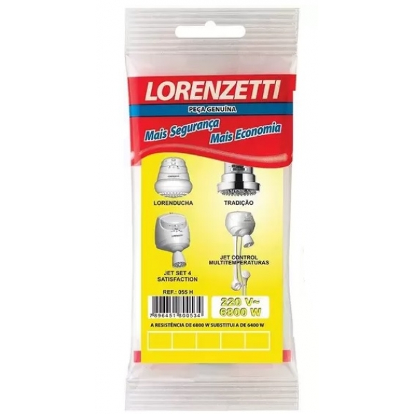 Resistência Tradição/lorenducha Jet Set Control 220 V Lorenzetti 055-h