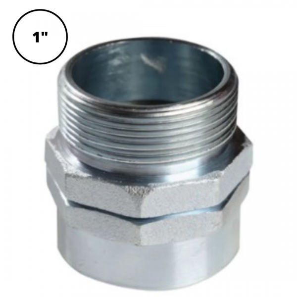 Conector Macho Fixo com Arruela para Sealtubo 1 pol. Elétrica Bichuette