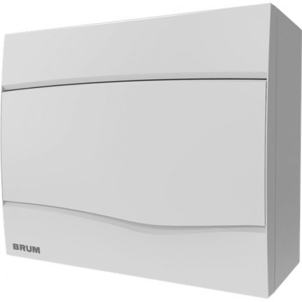 Quadro de Distribuição de Sobrepor para 9 Disjuntores em PVC Brum