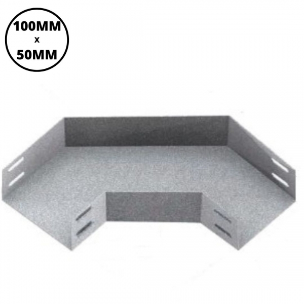 Curva Horizontal Lisa 90° para Eletrocalha 100 x 50 mm Piralux