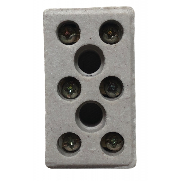 Conector de Porcelana Tripolar para Cabo Até 10,00 mm² Foxlux 04.12