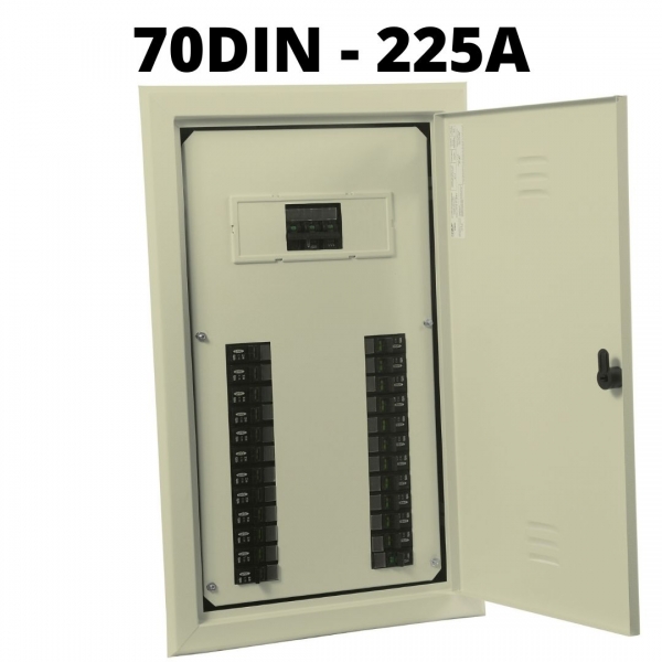 Quadro de Distribuição Metálico de Embutir 70/50 Módulos DIN 225 A 904506 Cemar