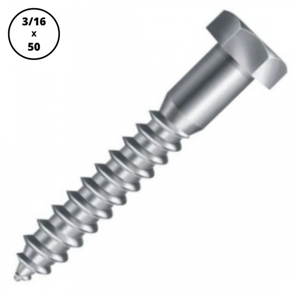 PARAFUSO SEXTAVADO ROSCA SOBERBA 3/16X50 P/ BUCHA S-8 REF 26456