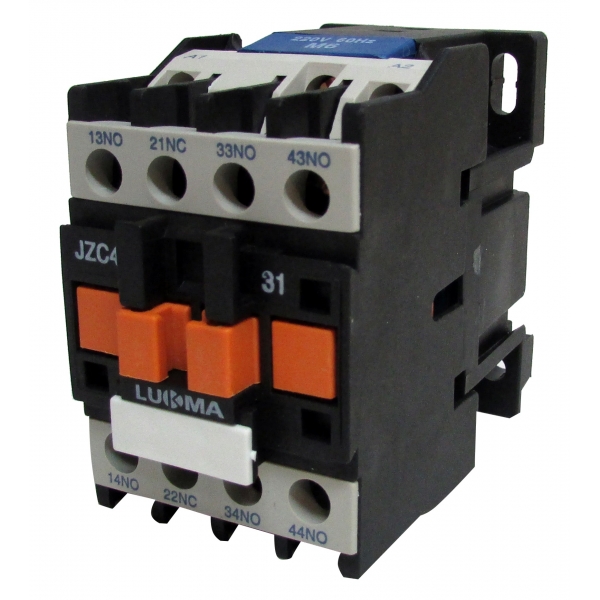 Contator Auxiliar 3NA+1NF Bobina 220 V JZC4-31 1021 Lukma