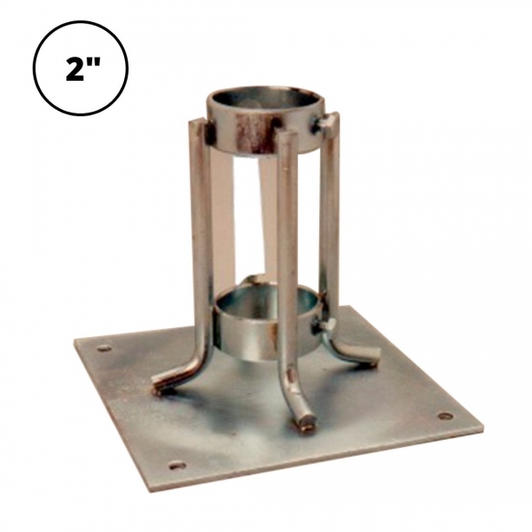 Base Para Mastro De Para Raio Galvanizado 2 Elétrica Bichuette