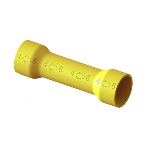 Luva de Emenda Pré-Isolada 6 mm² Amarela LEP-23 Intelli