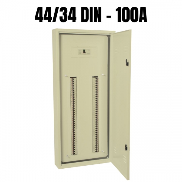 Quadro de Distribuição Metálico de Sobrepor 44/32 Módulos DIN 100 A 904368 Cemar