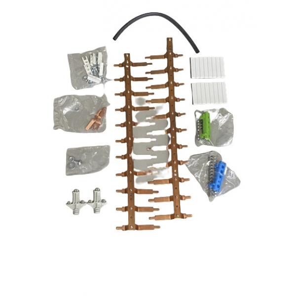 Kit de Barramento Bifásico 100 A para 44 Módulos DIN 904388 Cemar