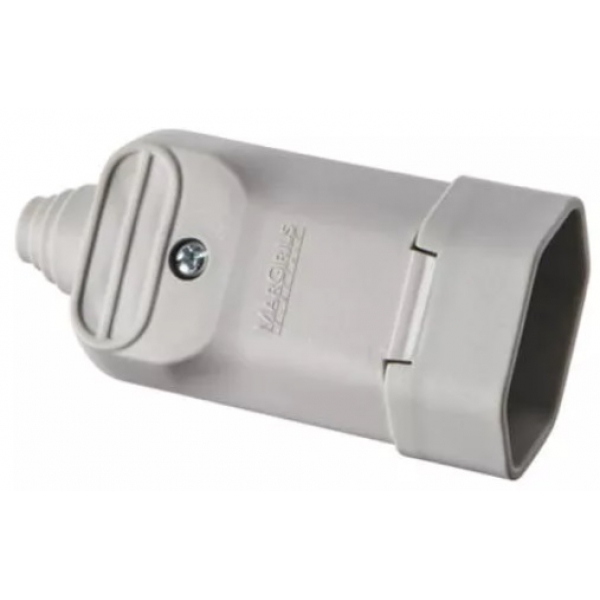 PLUGUE FEMEA 2P+T 20A PADRAO CINZA PA15031