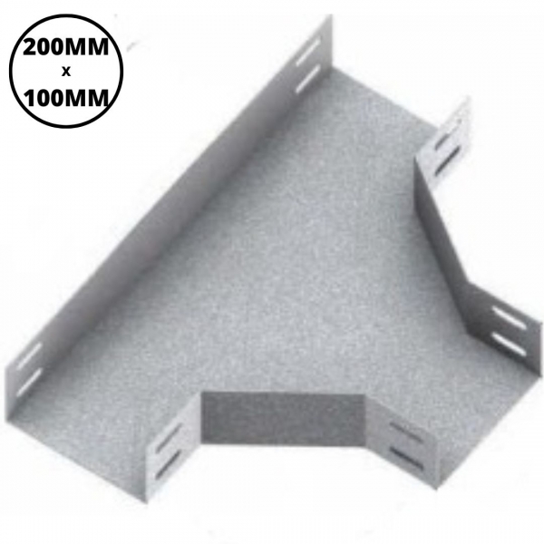 Derivação T Horizontal 90° para Eletrocalha 200 x 100 mm Piralux