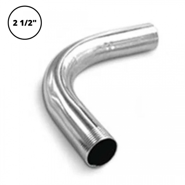 Curva de Aço Pré-Zincado para Eletroduto 2 1/2 pol. x 90° Elétrica Bichuette