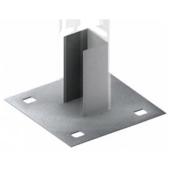 Sapata Interna 4 Furos Para Perfilado 38x38 Mm