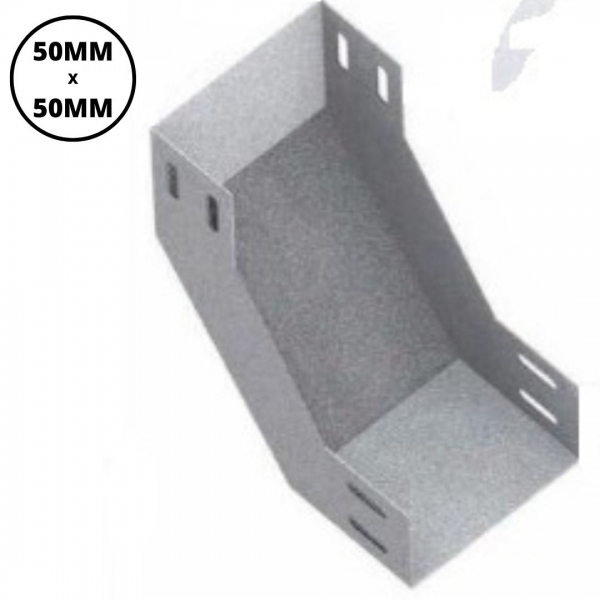 Curva Vertical Interna 90° para Eletrocalha 50 x 50 mm Piralux