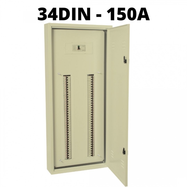 Quadro de Distribuição de Sobrepor 34 NEMA / 24 DIN 150 A 904509 Cemar