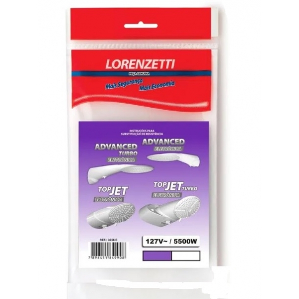 Resistência Advanced Top Jet Eletrônica 127 V 3056E Lorenzetti