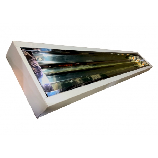 Luminária Fluorescente Sobrepor 2 x 28/54 W T5 Anodizado Elétrica Bichuette