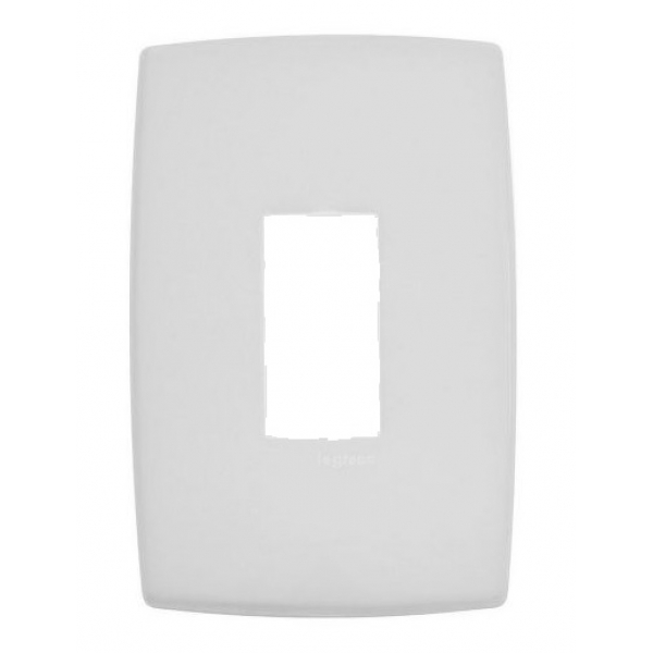 Placa 4 x 2 para 1 Módulos vertical Branca Pialplus 618501 Pial Legrand