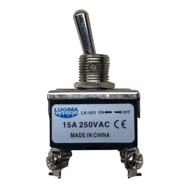 Chave de Alavanca Bipolar 15 A 4 Terminais LK-521 12034 Lukma