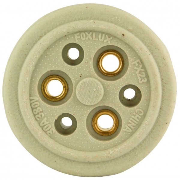 Tomada Sobrepor Polarizada Porcelana 3x30a 40.23 Foxlux