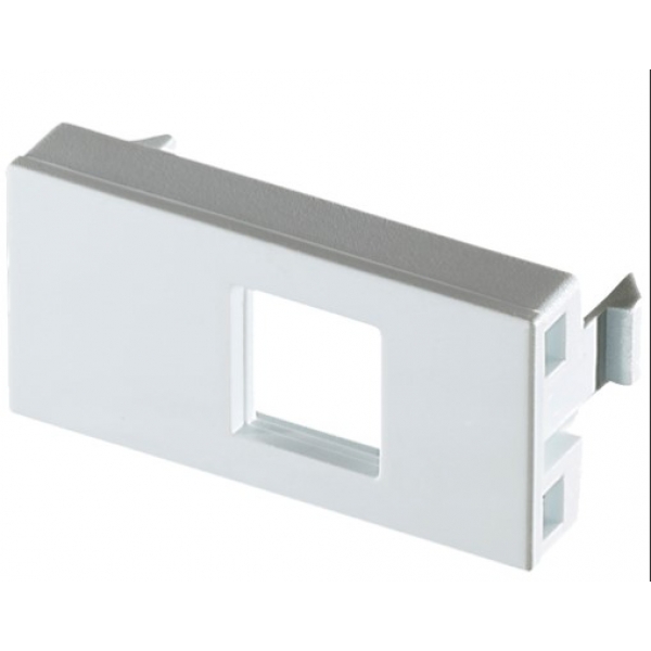 Módulo Visor para RJ11 Keystone Branco Linha Petra Mectronic