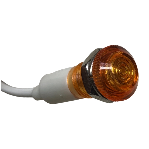 Sinaleiro Olho de Boi com Rabicho 220 V Amarelo 16026 Lukma