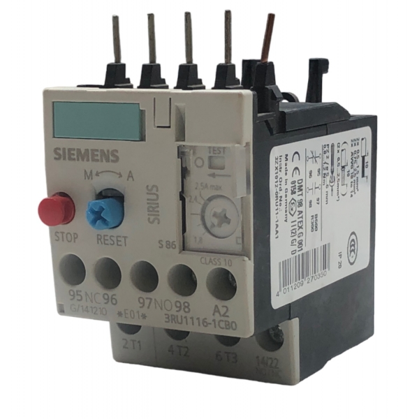 Relé Térmico de Sobrecarga 1,8 - 2,5 A 3RU1116-1CB0 Siemens