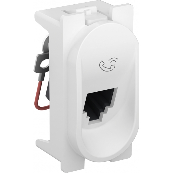 Tomada Telefone Rj-11 2fios Branco Nereya 663072 Pial Legrand
