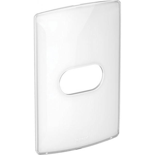 Placa 4 x 2 1 Posto Nereya Sugar Gloss 663213 Pial Legrand