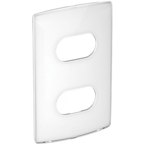 Placa 4 x 2 2 Posto Separado Nereya Sugar Gloss 663223 Pial Legrand