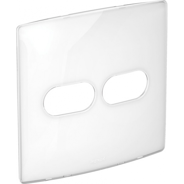 Placa 4 x 4 1+1 Posto Nereya Sugar Gloss 663413 Pial Legrand