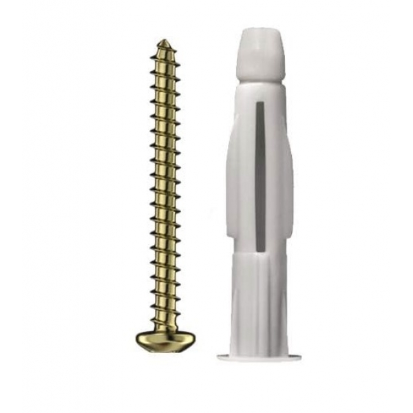 Cartela 6 Parafuso Philips 4,50x60 Com Bucha Bloco Mu S-8 Sforplast