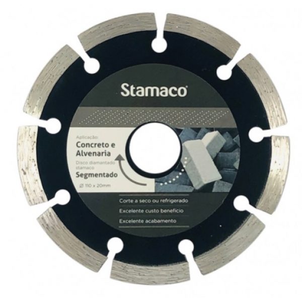 Disco Diamantado Tornado Segmentado 4 pol. 105 x 20 mm 4615 Stamaco