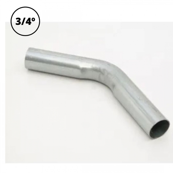 Curva de Aço Pré-Zincado para Eletroduto 3/4 pol. x 45° Elétrica Bichuette