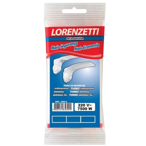 Resistência Duo Shower/quadra 7500 W x 220 V 3060-C Lorenzetti