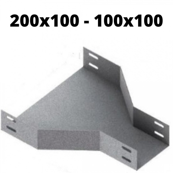 Reducao Eletrocalha Concentrica 200x100 Mm Para 100x100 Mm Piralux