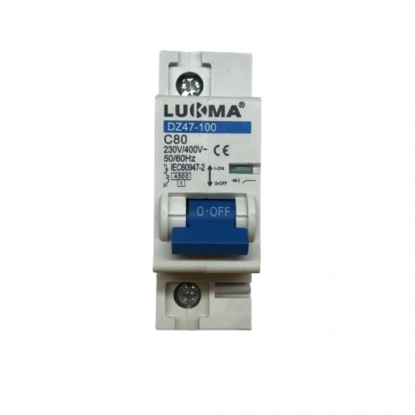 Minidisjuntor DIN Unipolar 80 A 34010 Lukma