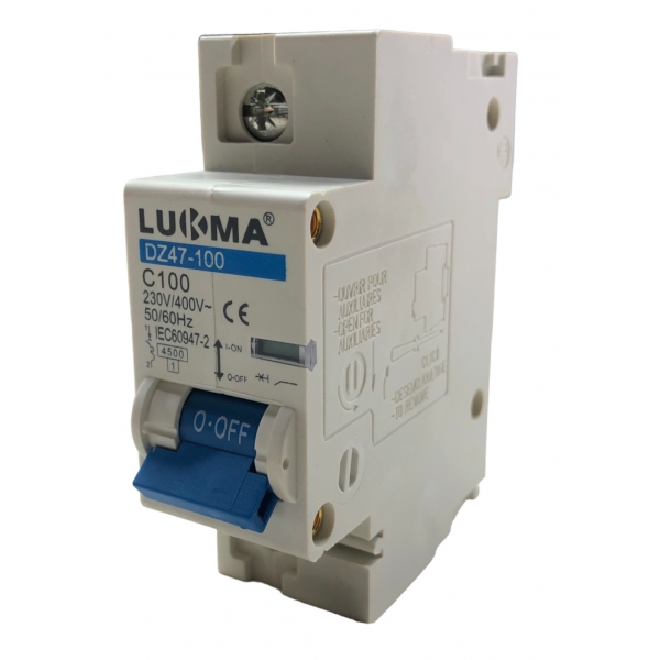Minidisjuntor DIN Unipolar 100 A 34011 Lukma