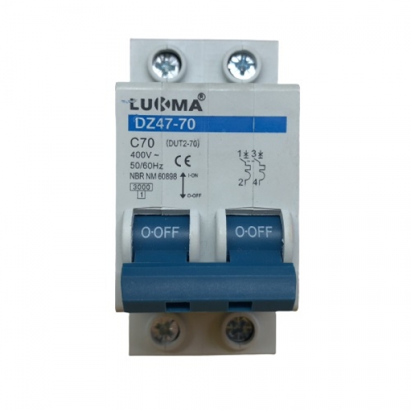 Disjuntor DIN Bipolar 70 A 34036 Lukma