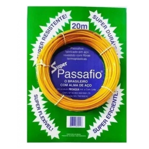 Fita Guia Passa Fio 20 m Com Alma De Aço Super ProAqua
