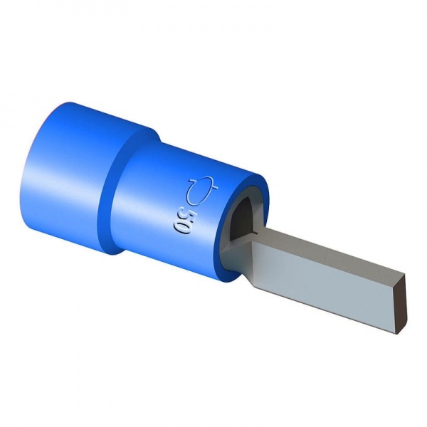 Terminal Pino Pré-Isolado para Cabo 50 mm² Azul Intelli