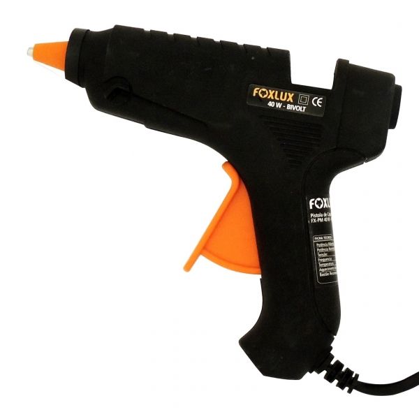 Pistola Aplicador Cola Quente Grande 40 W Bivolt 26.02 Foxlux