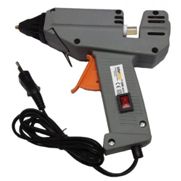 Pistola Aplicadora de Cola Quente Grande 180 W para Bastão de 11 mm Bivolt Interneed
