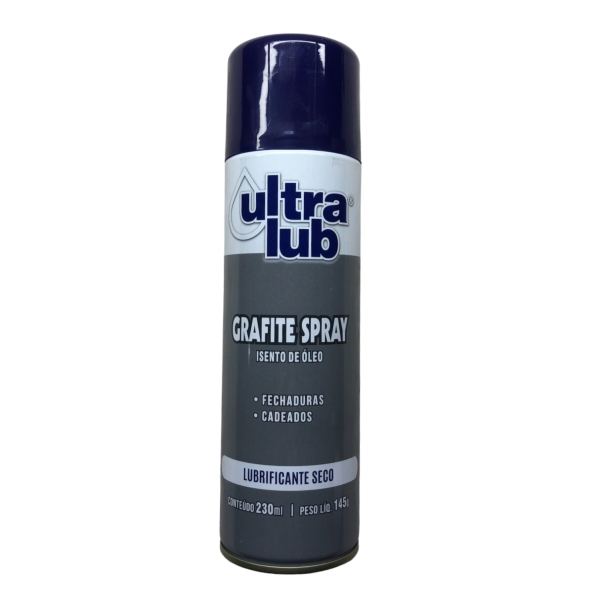 Grafite Spray Ultra Lub 145 g 230 ml para Fechaduras Elétrica Bichuette