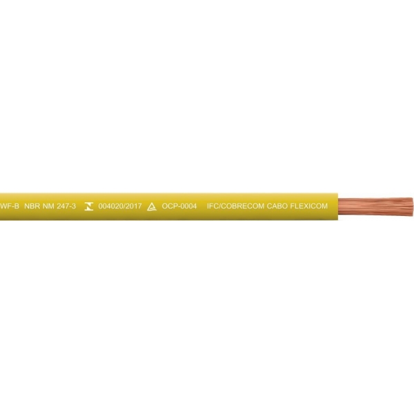CABO FLEXIVEL 1,00MM2 AMARELO MT
