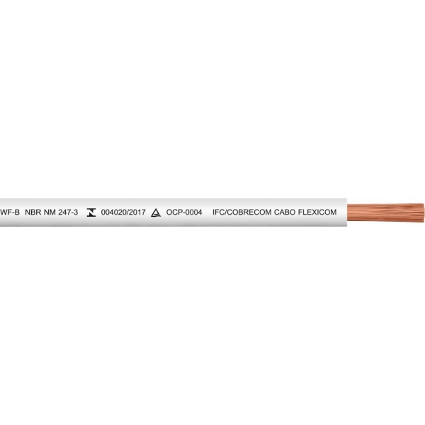 CABO FLEXIVEL 1,00MM2 BRANCO MT