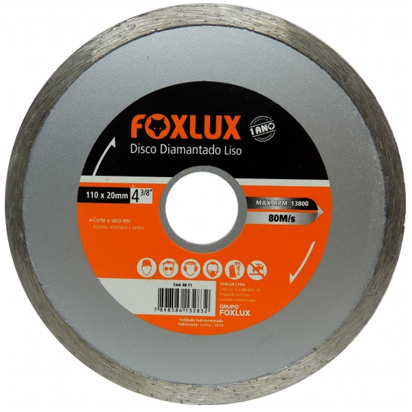 Disco Diamantado Contínuo Classic Norton 110 x 20 mm 80.11 Foxlux