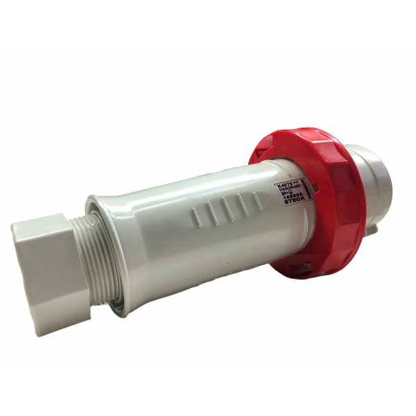 Plugue Industrial Macho Newkon 3P+T 63 A 380 V 6 h Vermelho N4576 Steck
