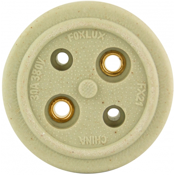 Tomada Sobrepor Polarizada Porcelana 2x30a 40.21 Foxlux
