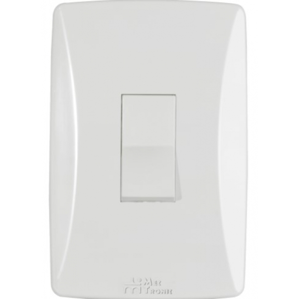 Interruptor Simples Vertical 10 A Linha Petra Mectronic
